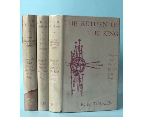 Tolkien (J R R) The Lord of the Rings trilogy, 1st Readers Union edns, dqrps, 8vo, 1960.
