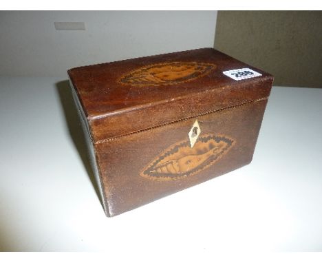 A TEA CADDY, (s.d. to interior)