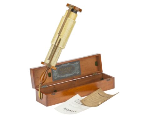 A Fuller Calculator Model No. 2, English, serial no. for 1908, Stanley, spiral slide rule with inner cylinder with a scale of