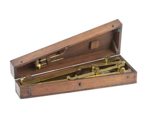 A Small 14inch Pantograph, George Adams, English, c.1770, signed in script along the arm 'Adams No. 60 Fleet Srt London' of t
