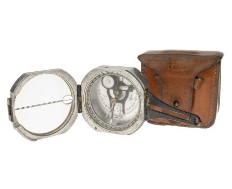 Brunton's Pocket Transit Compass Clinometer, American, mid 20th century, engraved ' D W Brunton's Pocket Transit Wm Ainsworth