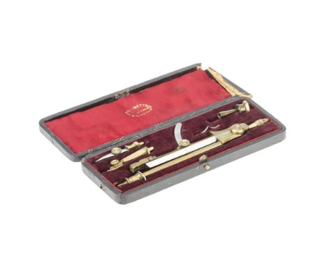 A 'Marvel' Geometric Compass, J. F Bennett, English, c.1880, signed to the instrument and to the lid of the case 'J. F. Benne