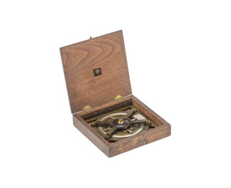 A Rare American Kimber Cleaver-Type Protractor, American, c.1850, unsigned but built to Kimber Cleaver's design, constructed 