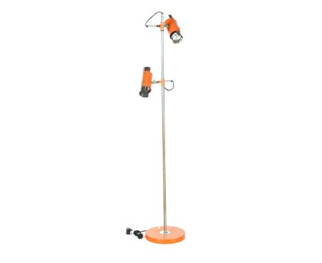 1960s standing 2-light lamp, 145 cm high