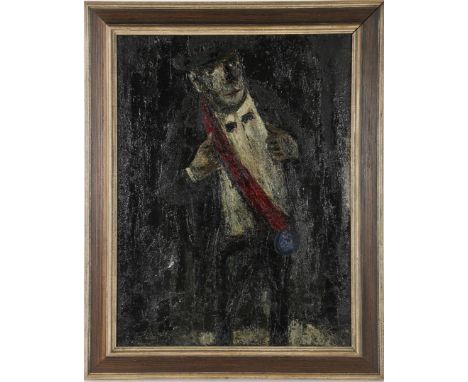 Theo van der Horst (1921-2003)Man with red sash, canvas dated 1967, 91x67 cm