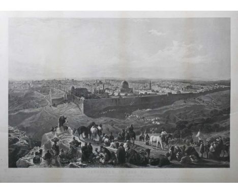 Charles Mottram, after Henry Courtney Selous – ‘Jerusalem in Her Fall’, etching with engraving, published by George Lord Beef