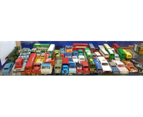 LARGE SHELF LOT OF DINKY MODELS 