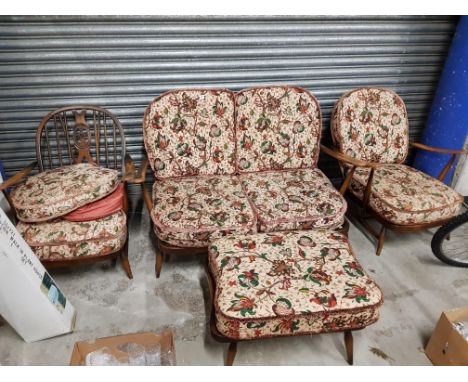 ERCOL LOUNGE SUITE OF FURNITURE