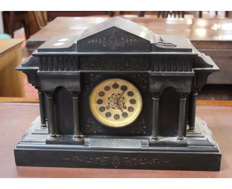 A Victorian Mantel Clock Bearing Inscription