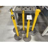(8) Uline Retractable Walkway Guards