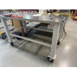 60" x 36" Rolling Steel Work Table