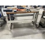 62" x 30" Wood Top Work Table