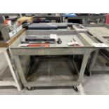 (2) Uline 35" x 24" Plastic Shop Carts