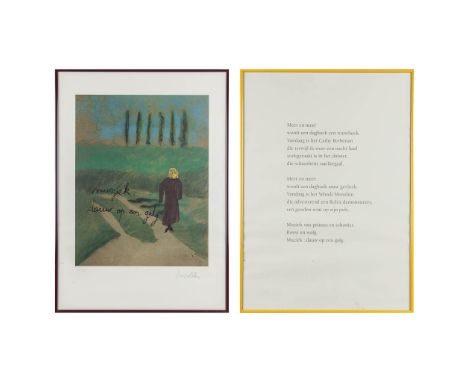 Hugo CLAUS (1929-2008) "Muziek: Dauw op een galg' a lithograph and print.&nbsp;Dimensions: (W:38 x H:50 cm)