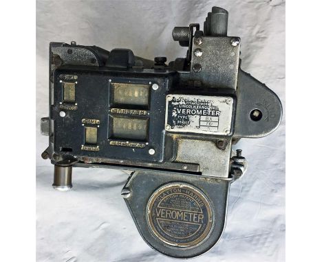 1930s VEROMETER TICKET MACHINE, believed to be ex-Midland Red. Manufactured by Clayton Dewandre of Lincoln, the manufacturer'