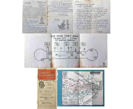 Items relating to F H Stingemore, designer of the pre-Beck Underground maps &amp; erstwhile LT employee, comprising his ILLUS
