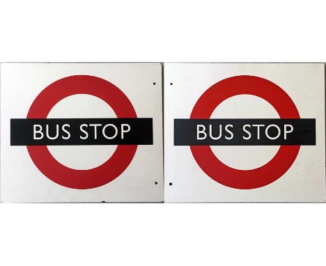 London Transport BUS STOP FLAG (compulsory), thought to have been an experimental version using an alternative material to th