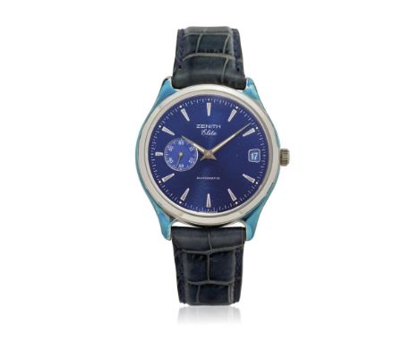  ZENITH ELITE REF. 01.0040.680, 90S NEW OLD STOCK, BOX AND DOCUMENTS  Case: signed, n. 90/01.0040.680, in acciaio, snap on tr