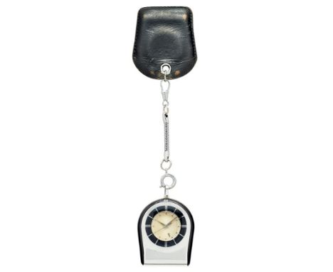 JAEGER-LECOULTRE MEMOVOX REF. 10007, 60S Case: signed, n. 809010, chrome-plated and laquered, cover with stylized hour ring,