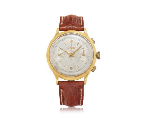  EBERHARD EXTRA-FORT IN GOLD, 40S Case: signed, n. 1034921, in 18K gold, snap on caseback.  Bracelet/Strap: –  Dial: signed, 