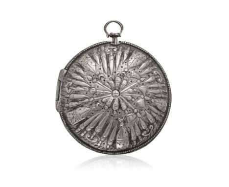 ENGLISH FOUR-CASE POCKET WATCH FOR TURKISH MARKET, SIGNED GEORGE CHARLES, GEORGE III Polished silver case, double case decora