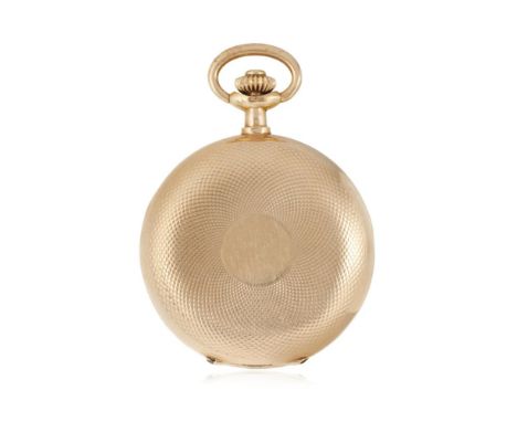  LE PARC A SAVONETTE IN GOLD, 1920S PERIOD Case: hallmarked, n. 263726, four-body in 14K gold, inscribed cuvette, engine turn