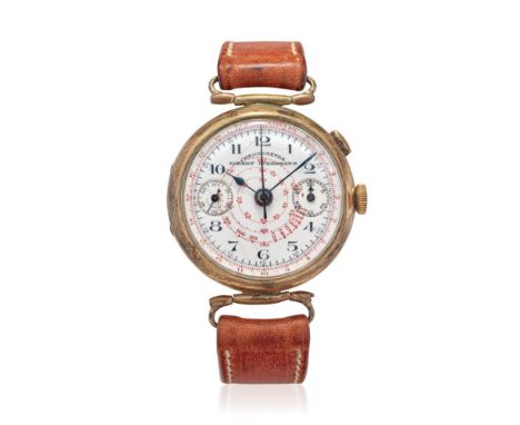  ROBERT ACKERMANN MONOPUSHER CHRONOGRAPH, 20S Case: marked, gold plated, hinged caseback, mobile lugs.  Bracelet/Strap: –  Di