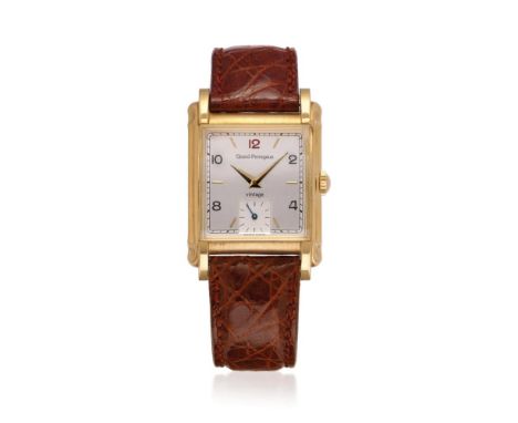  GIRARD-PERREGAUX VINTAGE '94 REF. 2550 IN GOLD, 90S Case: signed, n. 121, in 18K gold, caseback with screws.  Bracelet/Strap