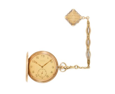  ZENITH GOLD SAVONETTE CHRONOMETER, 1930S Case: signed, n. 278239, four-body in 14K gold, Soleil decoration, chiseled with le