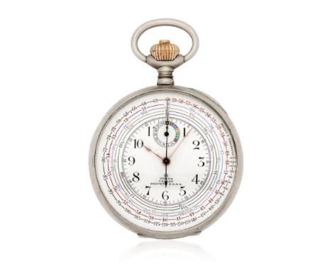  OMEGA DOUBLE FACE CHRONOGRAPH, CADRAN BREVETE S.G.D.G., PERIOD 1920 Case: three-body in silver, glazed caseback.  Dial: 1) s