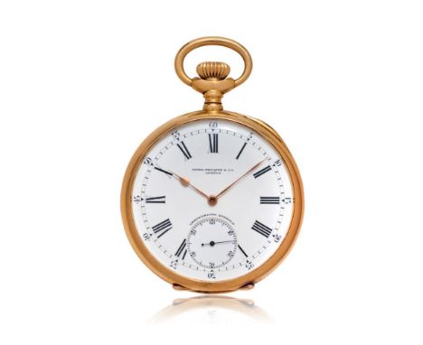  PATEK PHILIPPE "GONDOLO" IN GOLD, 1900S Case: signed, n. 265240, in 18K gold, engine turned caseback, signed dome.  Dial: si