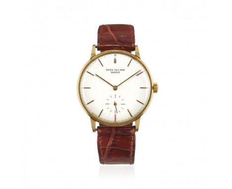 PATEK PHILIPPE "AMAGNETIC" REF. 3410 IN GOLD, EXTRACT FROM THE ARCHIVES, SOLD IN 1965 STUNNING AND ATTRACTIVE, SCIENTIFIC 27-