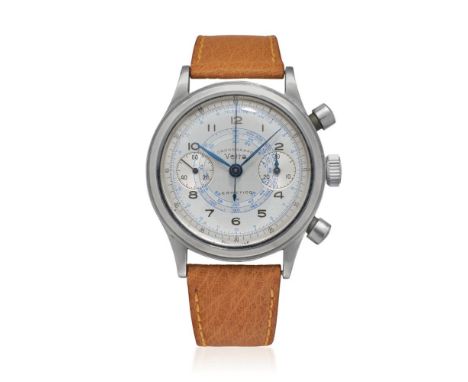  VETTA ERMETICO CHRONOGRAPH REF. 5347, 40S Case: signed, n. 14, two-body in stainless steel, snap on caseback, round pushers.