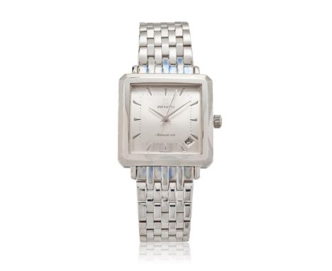  ZENITH ELITE CLASS 6 REF. 02.0100.670, 90S NEW OLD STOCK, BOX AND DOCUMENTS  Case: signed, in acciaio, snap on caseback.  Br