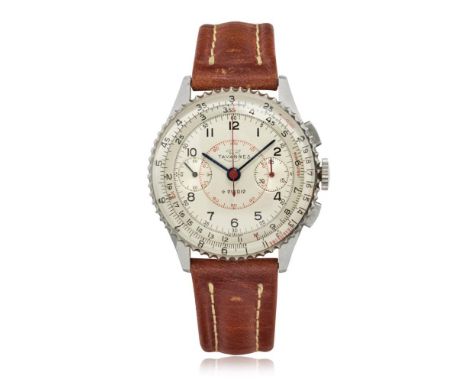  TAVANNES CHRONOMAT REF. 769, 40S RARE AND WELL PRESERVED CHRONOGRAPH, BASED ON BREITLING PATENT  Case: signed, n. 468486, in