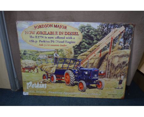 *70x50cm Metal Sign - Fordson Major Tractor 