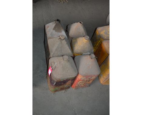 Six Assorted Vintage Oil Cans 