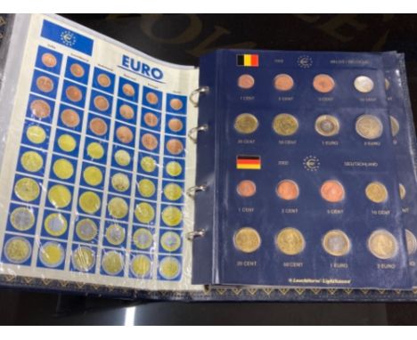 ORIGINAL 12 EURO COINAGE C/W LIGHT HOUSE ALBUM B UNC