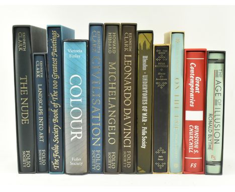 Folio Society. A collection of twelve works of non-fiction, relating to history and art. Comprising 2015 Great Contemporaries