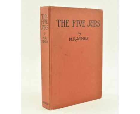 James, M. R. 1922 The Five Jars. Publ. Edward Arnold &amp; Co., 1922. Publisher's original red full cloth binding. Ownership 