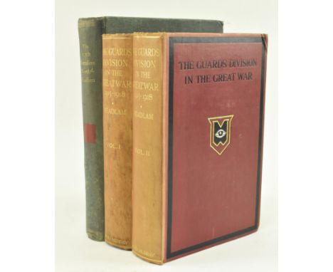 WWI military interest. Three works regarding military history and strategy. Comprising 1924 History of the Guards Division in