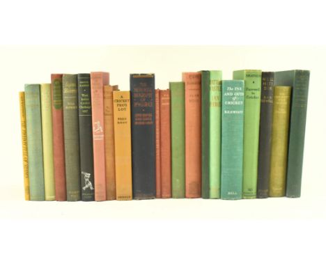 Cricketing interest. A collection of twenty sport reference books on the subject of cricket, including titles on W. G. Grace.