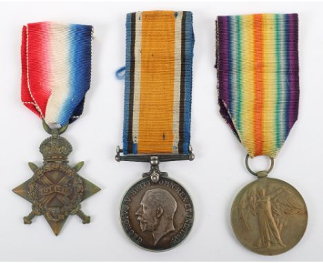 Great War Medal Trio for Service with the Yorkshire Light Infantry to a Sergeant who was Discharged as Unfit for Service in 1