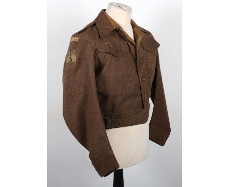 WW2 British 3rd (Hertford) Battalion Hertfordshire Home Guard Battle Dress Blouse, good example of a 1940 pattern battle dres