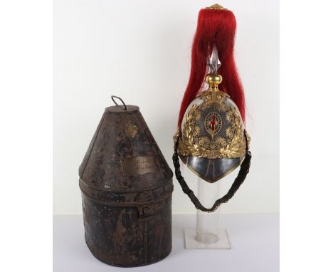 Victorian Household Cavalry Royal Horse Guards Officers Helmet Belonging to Right Honourable Reginald Herbert 15th Earl of Pe