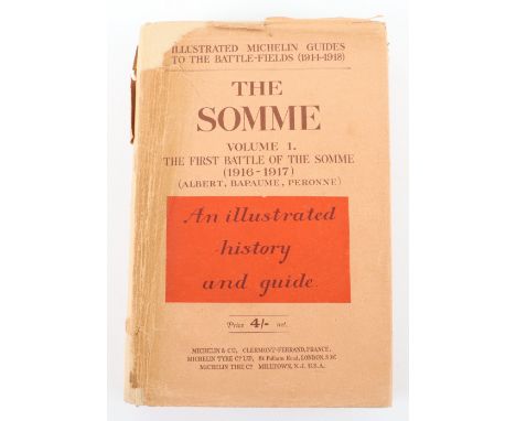 Michelin Guides to the WW1 Battlefields, interesting set of four publications produced in 1919 as tour guides to the battlefi