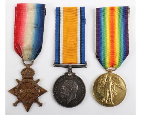 Great War Medal Trio to a Serjeant in the 12th Battalion Durham Light Infantry Who Was Killed in Action During the Failed Att