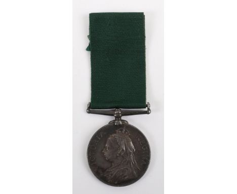 Victorian Volunteer Forces Long Service Medal to the Tynemouth Volunteer Artillery, “1126 SGT T WILSON THE TYNEMOUTH VOL: ART