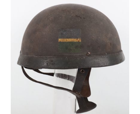 WW2 British Airborne Forces 7th (Light Infantry) Battalion Parachute Regiment Fibre Rim Steel Combat Helmet, excellent exampl