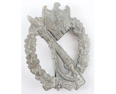 WW2 German Army / Waffen-SS Infantry Assault Badge in Silver by E Ferdinand Wiedmann, Frankfurt am Main, fine example complet